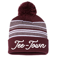 Load image into Gallery viewer, &quot;Tee-Town Classic&quot; Pom Beanie
