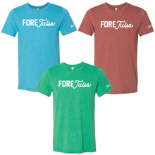 Load image into Gallery viewer, &quot;FORE Tulsa&quot; Unisex Blended Tee
