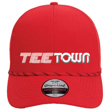 Load image into Gallery viewer, &quot;Tee-Town Lines&quot; Imperial 6-Panel Rope Hat
